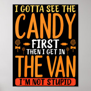 Poster Citation de bonbon drôle avec humour sarcastique g