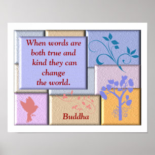 Poster Citation de Bouddha - Art d'affiche