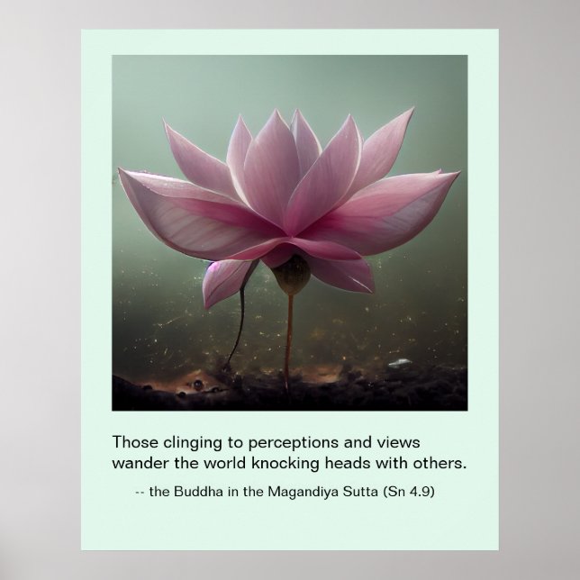 Poster Citation de Bouddha sur les personnes d'opinion PI (Devant)
