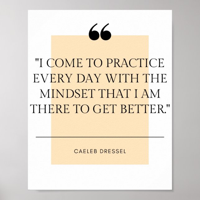 Poster Citation de Caeleb Dressel (Devant)