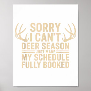 Poster Citation de chasse au cerf chasseur Buck Cerf Sais