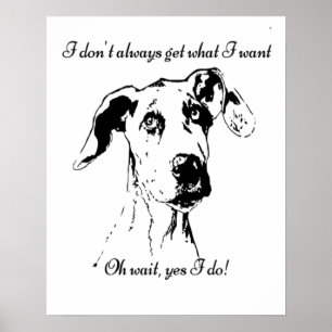 Poster Citation de chien de chien de chien de chien gâté