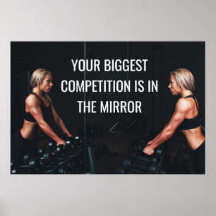 Poster Citation de concours Motivational Gym Workm