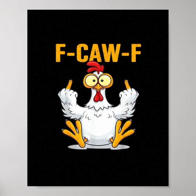Poster Citation de Coq Mème Classique (Devant)