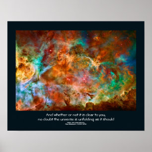 Poster Citation de Desiderata - Carina Nebula à Argo Navi