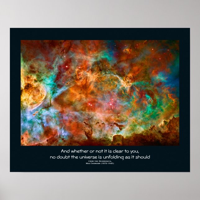 Poster Citation de Desiderata - Carina Nebula à Argo Navi (Devant)