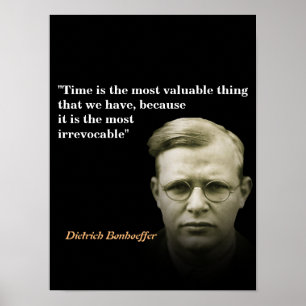 Poster Citation De Dietrich Bonhoeffer À L'Heure