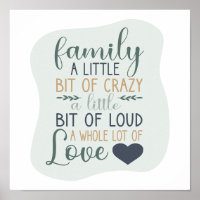 Citation de famille modifiable avec lettres de cou