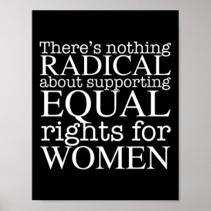 Poster Citation de femme radicale sur les droits des femm
