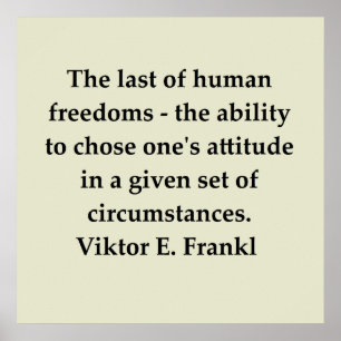 Poster citation de frankl de vainqueur