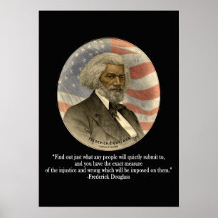 Poster Citation de Frederick Douglass