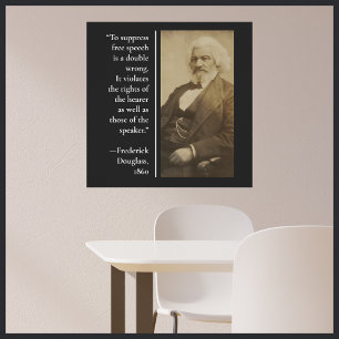 Poster Citation de Frederick Douglass sur la censure Hist