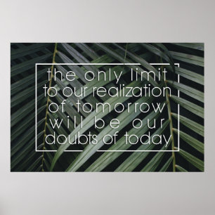 Poster Citation de futur affirmatif positif sur impressio