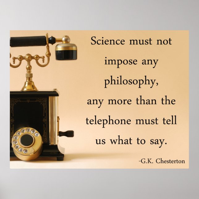 Poster Citation de G.K. Chesterton (Devant)
