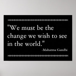 Poster Citation de Gandhi