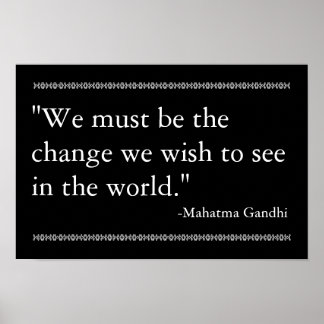 Poster Citation de Gandhi