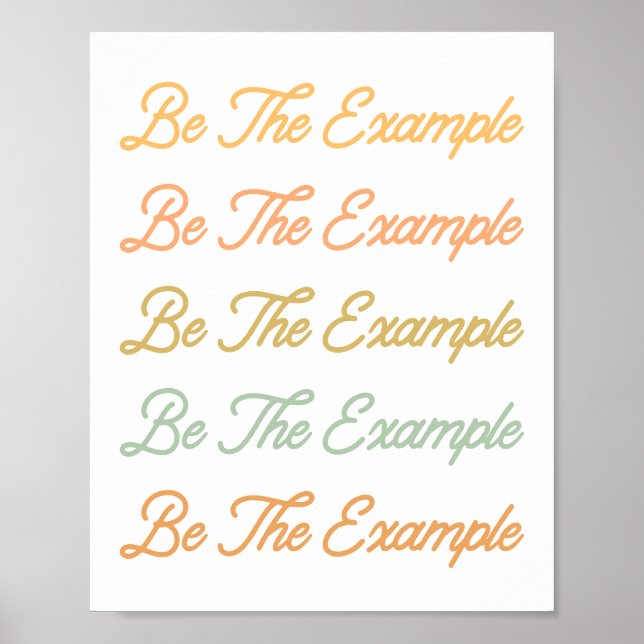 Poster Citation de gentillesse motivationnelle Lettre rét (Devant)