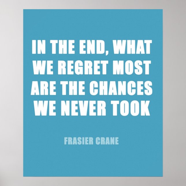 Poster Citation de grue Frasier (Devant)