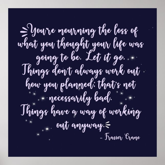 Poster citation de grue frasier (Devant)