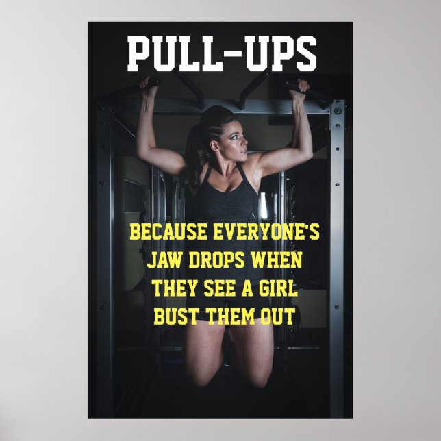 Poster Citation de gymnastique motivationnelle pour les f (Devant)