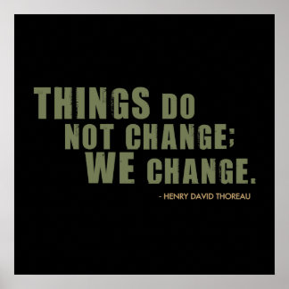 Poster Citation de Henry David Thoreau