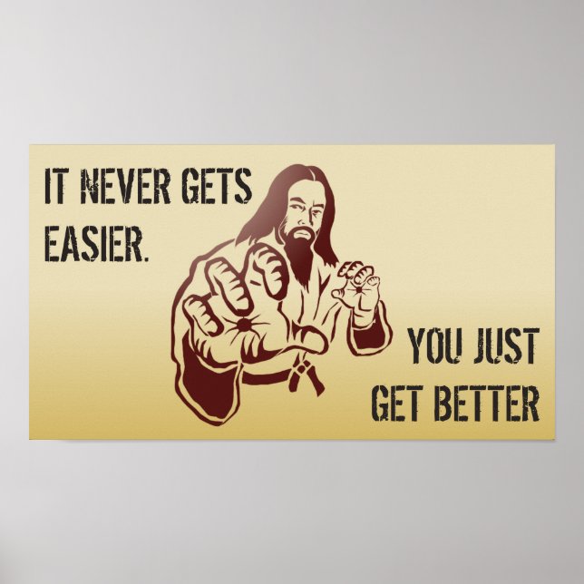 Poster Citation de karaté de motivation (Devant)