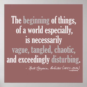 Poster Citation de Kate Chopin