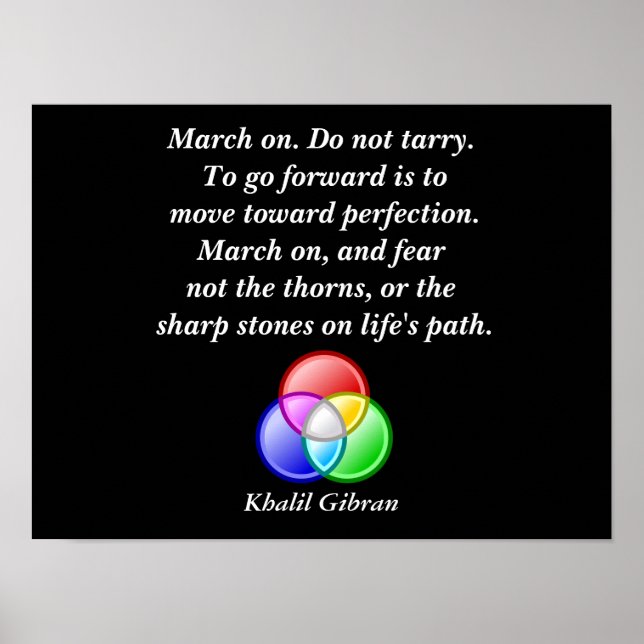 Poster Citation de Khalil Gibran (Devant)