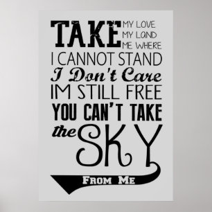Poster Citation de la chanson du thème Firefly