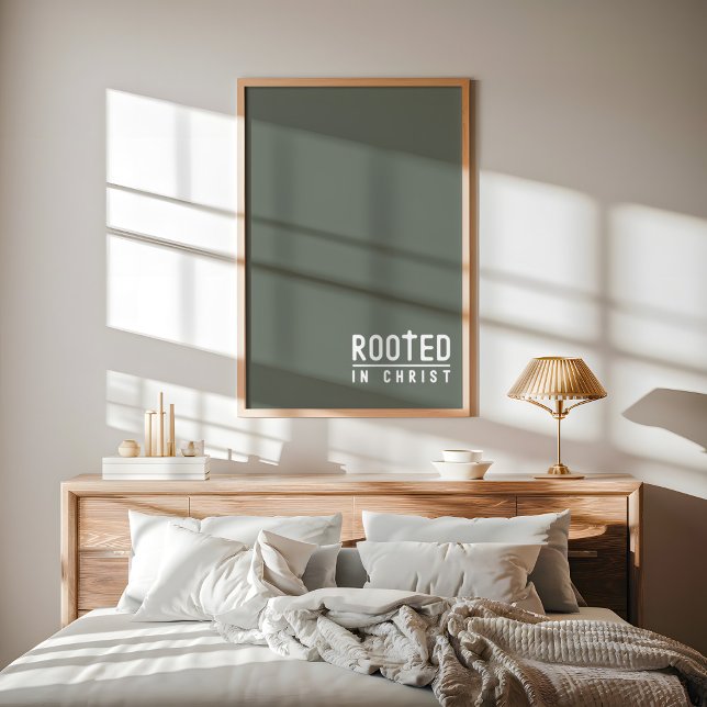 Poster Citation de la foi chrétienne enracinée Sage (Créateur téléchargé)