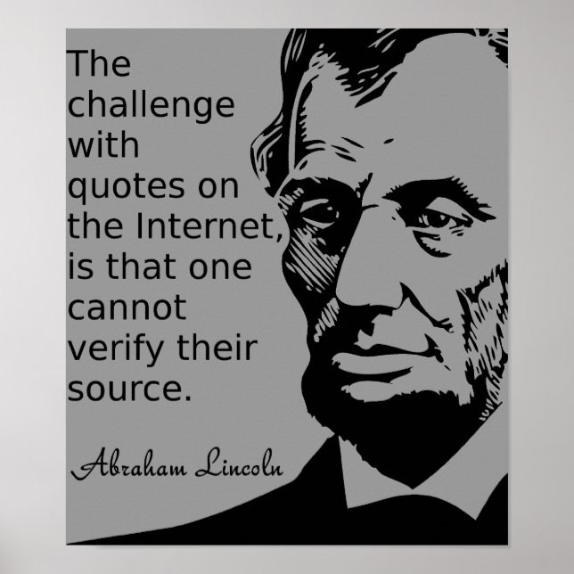 Poster Citation de l'affiche de Lincoln (Devant)