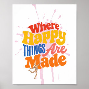 Poster Citation de l'Atelier d'Art Où les Choses Heureuse