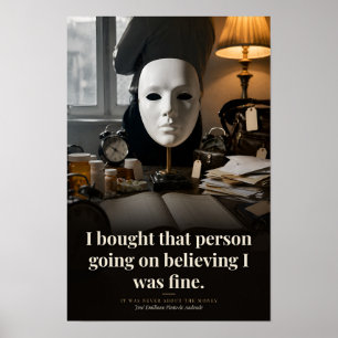 Poster Citation de livre Croire que j'allais bien Art