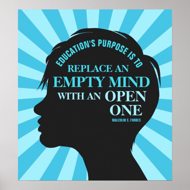 Poster Citation de Malcolm Forbes 18"x20" (Devant)