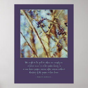 Poster Citation de Marcus Aurelius "faire du bien aux aut