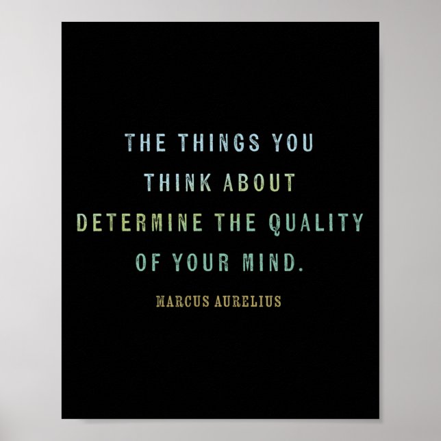 Poster Citation De Marcus Aurelius, Mindset Motivational  (Devant)
