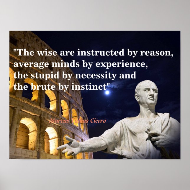 Poster Citation De Marcus Tullius Cicero (Devant)