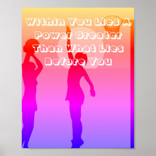 Poster Citation de motivation d'image de net-ball