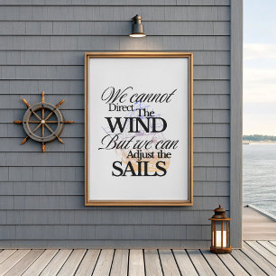 Poster Citation De Motivation Nautique Minimaliste