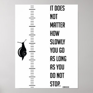 Poster Citation de motivation par Confucius