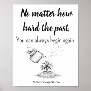 Poster Citation de motivation Réussite Santé mentale