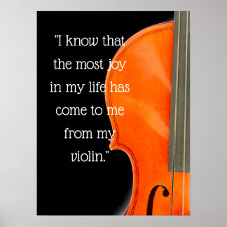 Poster Citation de musique violon et alto