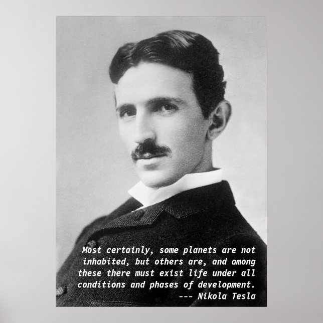 Poster Citation de Nikola Tesla (Devant)