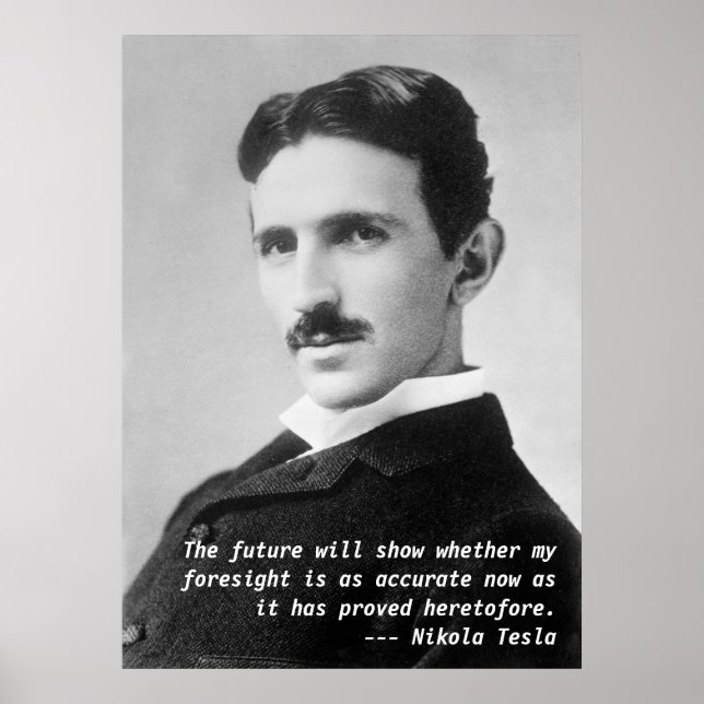 Poster Citation de Nikola Tesla (Devant)