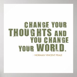 Poster Citation de Norman Vincent Peale
