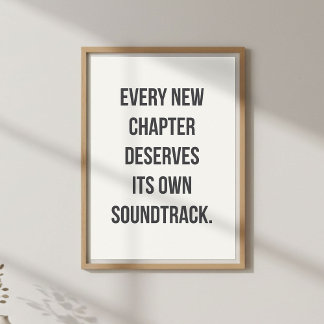 Poster Citation de nouveaux départs, Motivationnel
