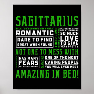 Poster Citation de personnalité du Sagittaire Astrologie