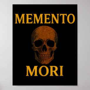 Poster Citation de philosophie stoïcienne Memento Mori