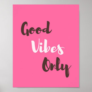 Poster Citation De Phrase Positive Good Vibes