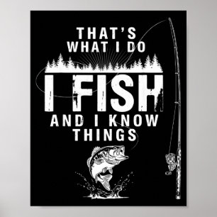 Poster Citation de poisson drôle c'est ce que font les po